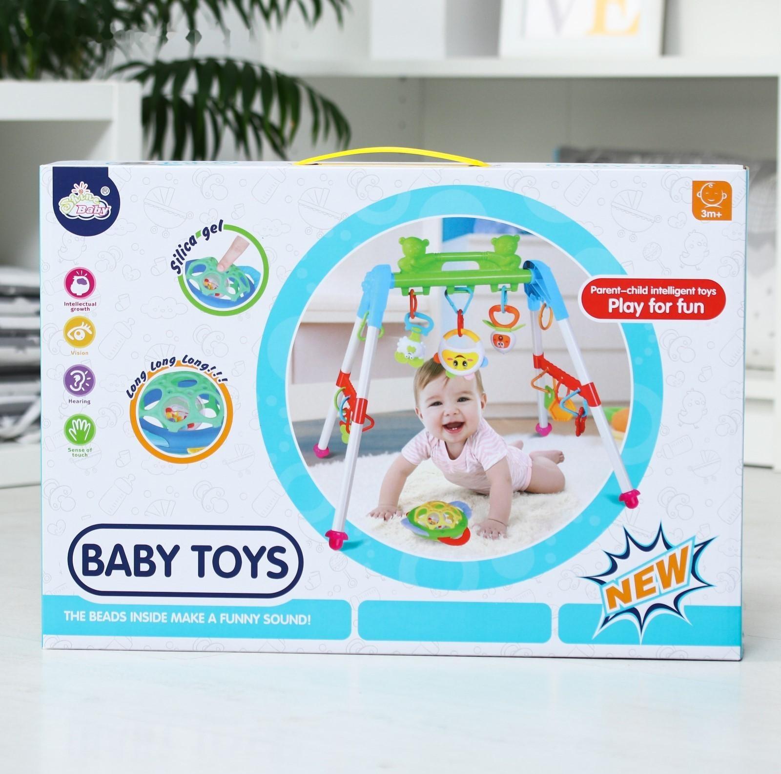 Игровой развивающий центр «Мишки + игрушка Молоточек», подвесные прорезыватели и погремушки