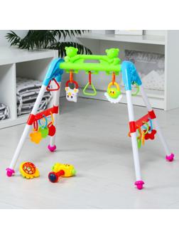 Игровой развивающий центр «Мишки + игрушка Молоточек», подвесные прорезыватели и погремушки