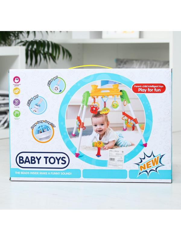 Игровой развивающий центр «Мишки + игрушка Молоточек», подвесные прорезыватели и погремушки