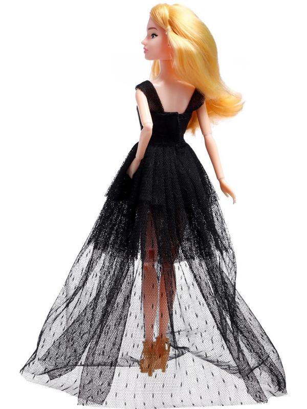 Кукла-модель шарнирная «Ксения - Модный показ» в черном платье
