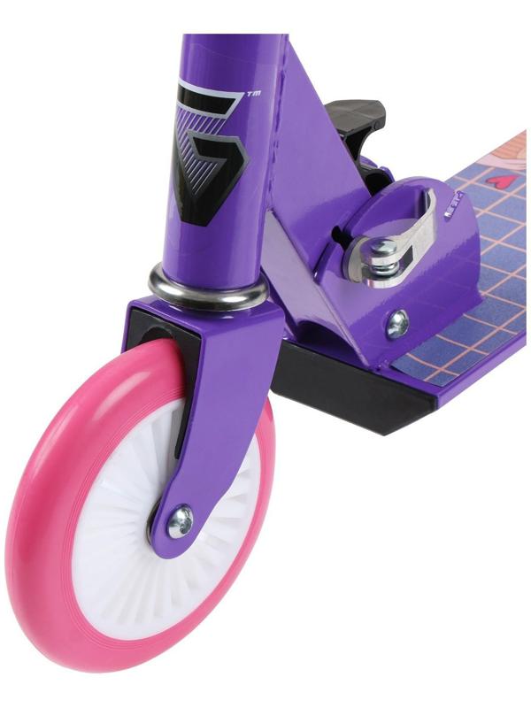 Самокат-снегокат зимний 2 в 1 «Девушка», цвет фиолетовый