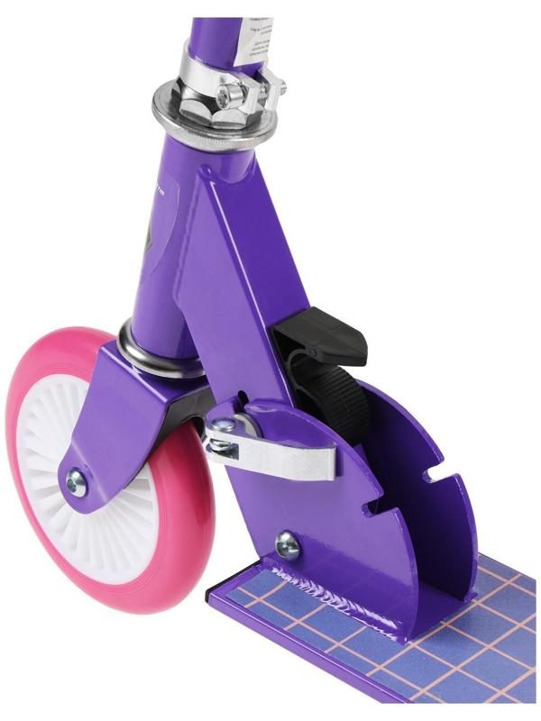 Самокат-снегокат зимний 2 в 1 «Девушка», цвет фиолетовый