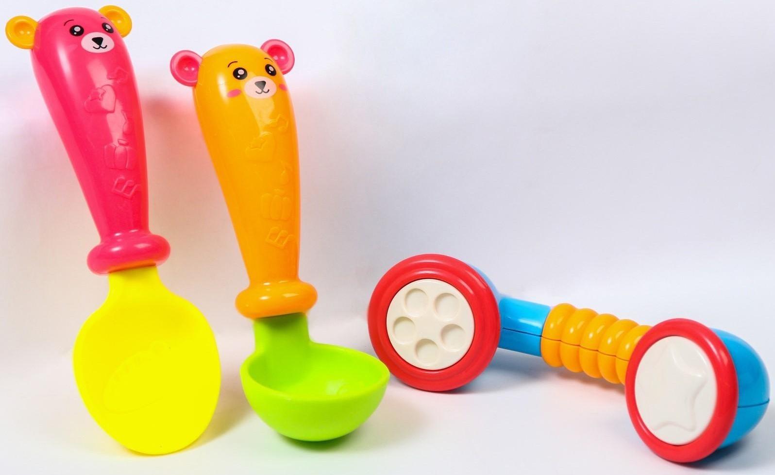 Набор погремушек-прорезывателей «Наш малыш Ложечки», 3шт