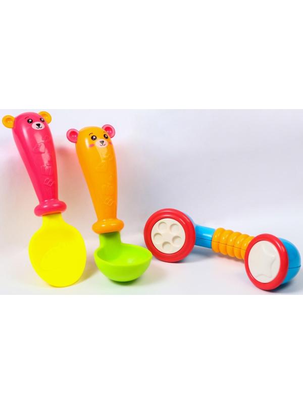 Набор погремушек-прорезывателей «Наш малыш Ложечки», 3шт