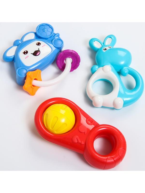 Набор погремушек «Радость малыша 2», с эластичными деталями, 6 шт, цвет МИКС