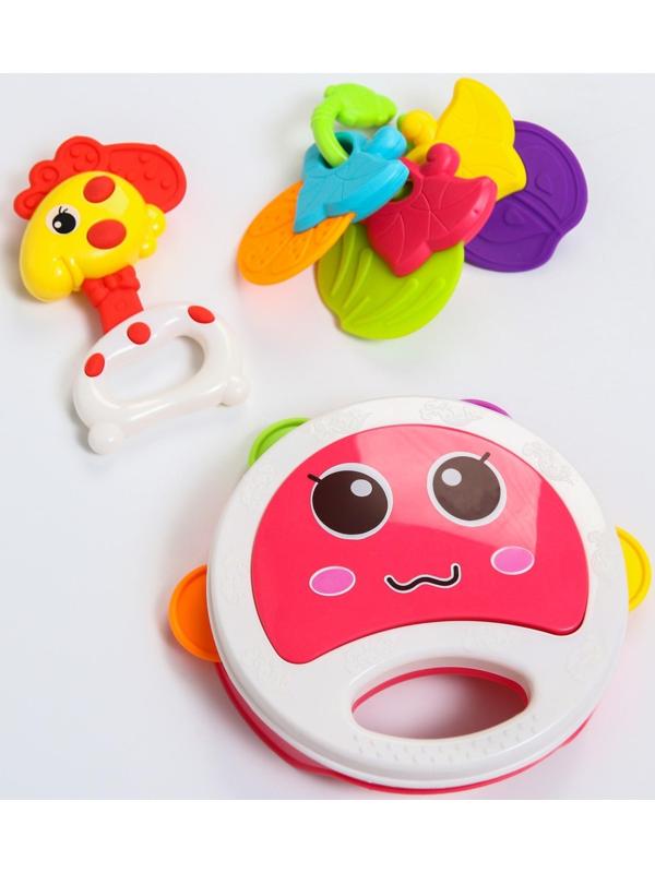 Набор погремушек «Радость малыша 2», с эластичными деталями, 6 шт, цвет МИКС