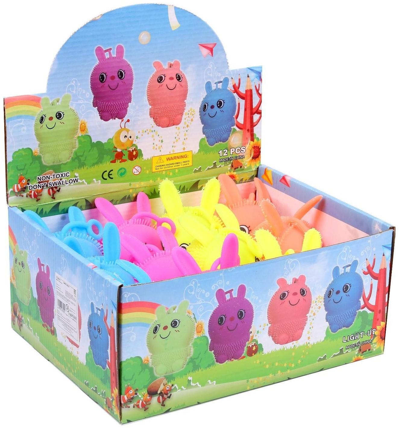 Ёжка «Зайка» световой, цвета МИКС