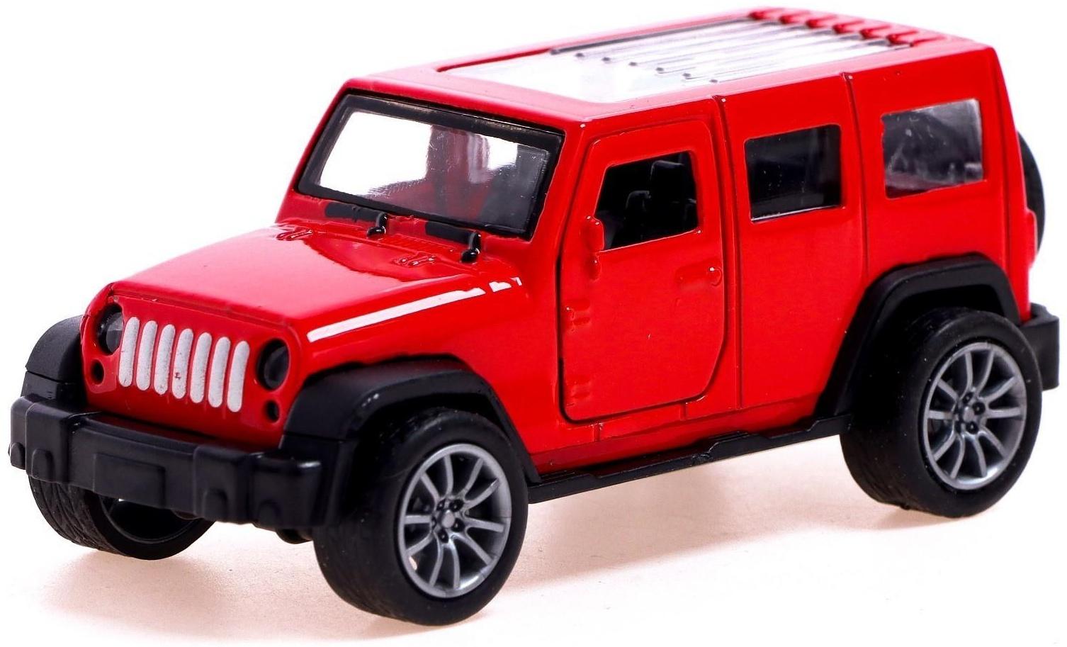 Машина металлическая «Джип», 1:48, инерция, открываются двери, МИКС