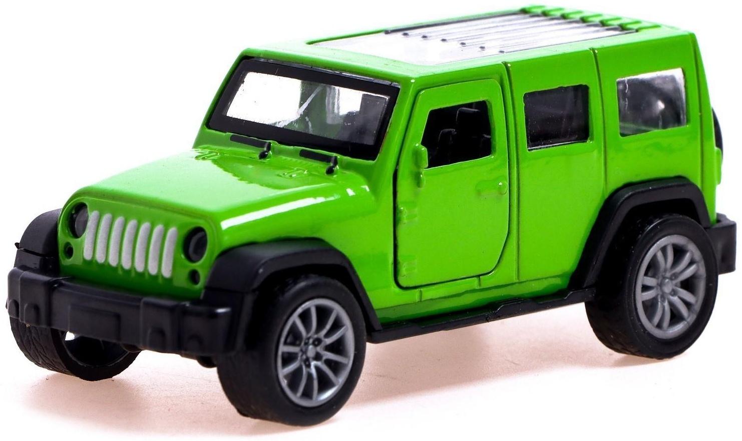 Машина металлическая «Джип», 1:48, инерция, открываются двери, МИКС