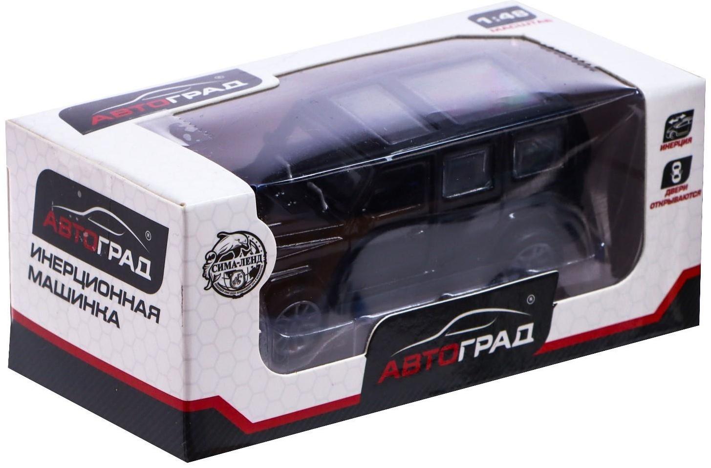 Машина металлическая «Крузер», 1:48, инерция, открываются двери, цвет чёрный