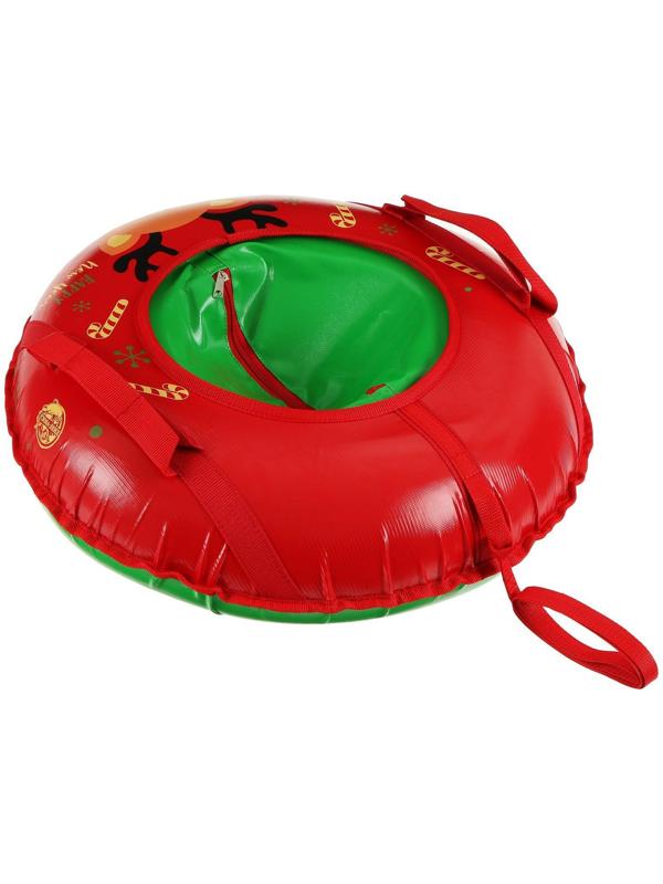 Тюбинг-ватрушка «Оленёнок», диаметр чехла 65 см, тент/тент