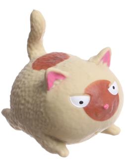 Мялка «Котик» с пастой, цвета МИКС