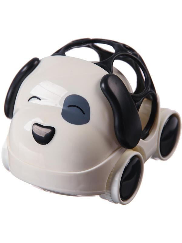 Погремушка - машинка, неразбивайка «Собачка», эластичные элементы, цвет МИКС