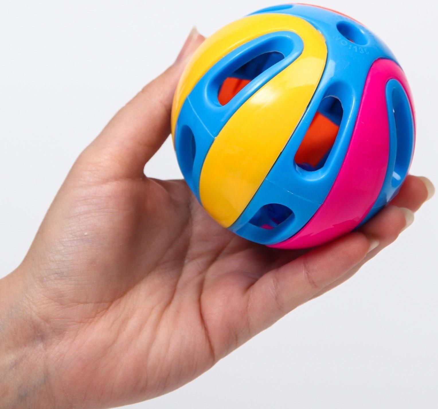 Погремушка «Шар», цвет МИКС