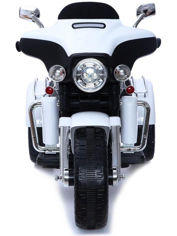 Электромотоцикл «Трайк», 2-х местный, 2 мотора, цвет чёрно-белый