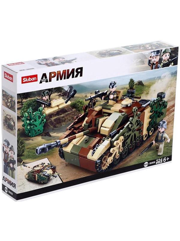 Конструктор Армия «Танк», 524 детали