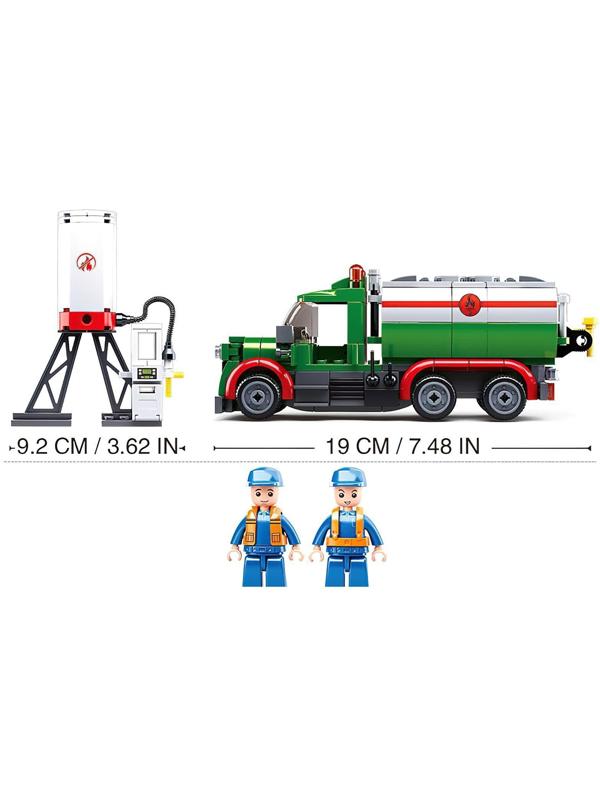 Конструктор Город «Бензовоз», 267 деталей