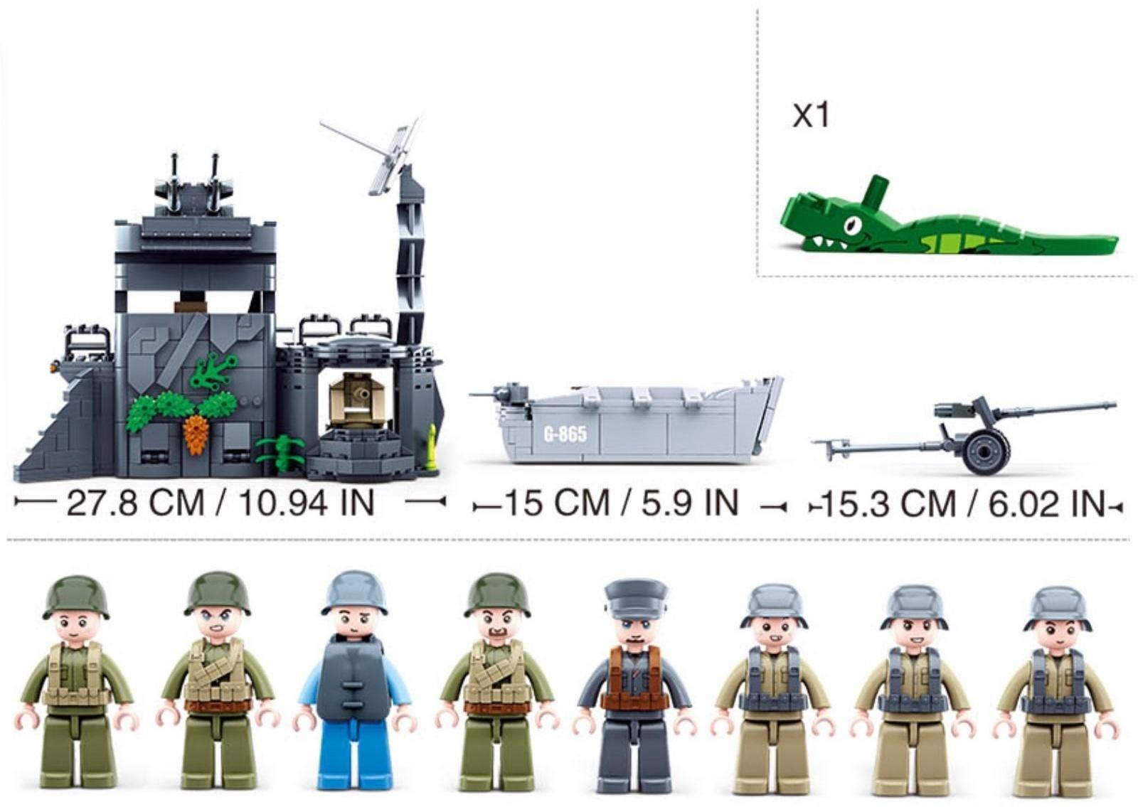 Конструктор Армия «Прибрежная база», 765 деталей
