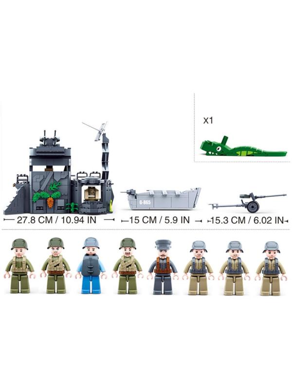 Конструктор Армия «Прибрежная база», 765 деталей