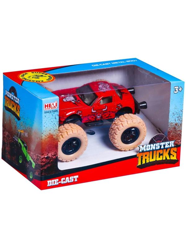 Джип металлический Monster Trucks, МИКС