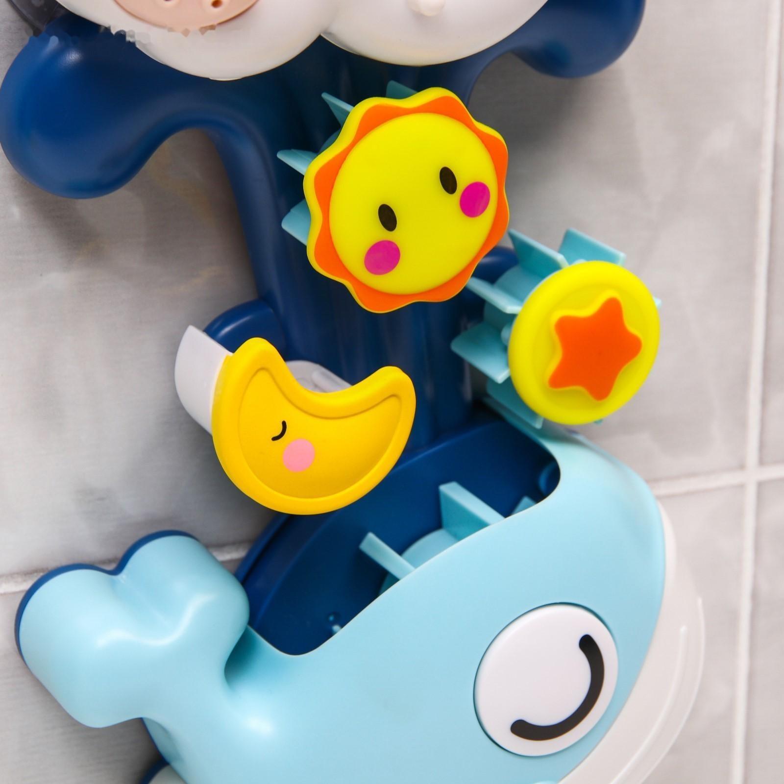 Набор игрушек для игры в ванне «Улиточка - мельница», на присоске