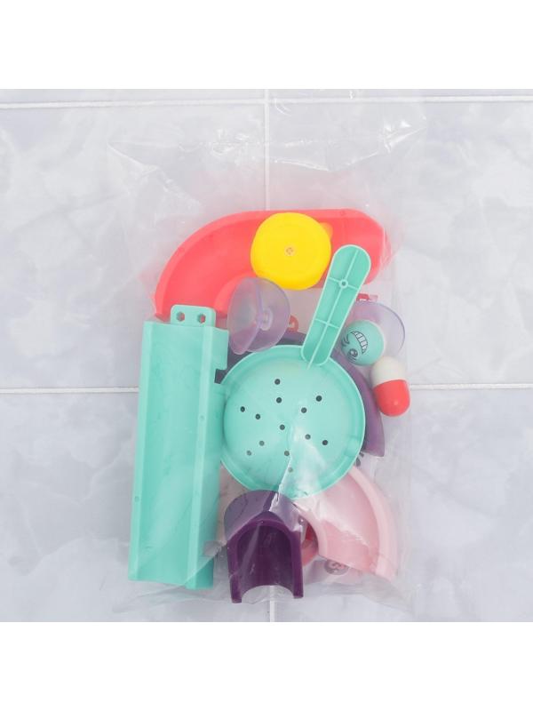 Игрушка водная горка для игры в ванной, конструктор, набор на присосках  «Аквапарк МИНИ»