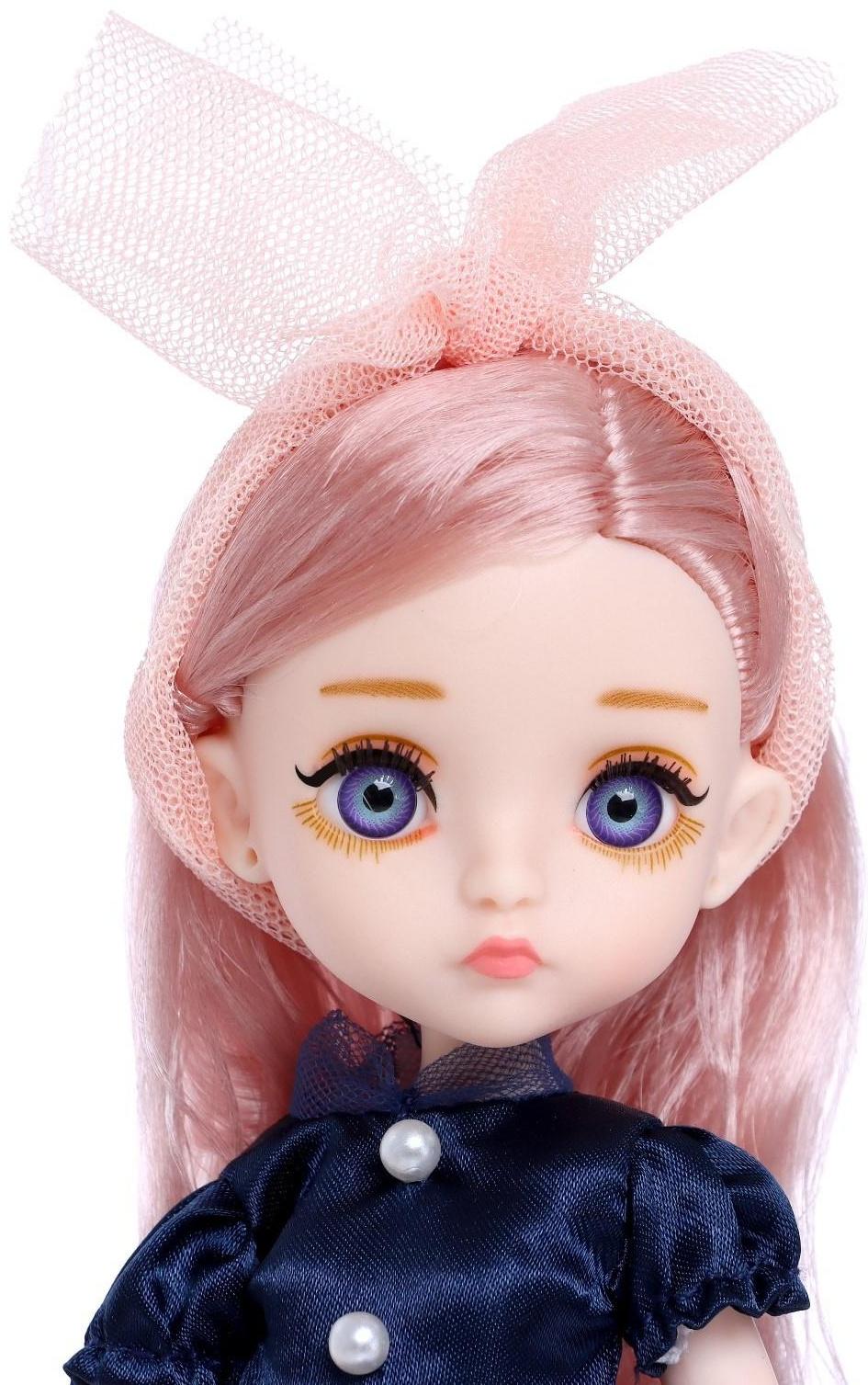 Кукла модная шарнирная «София» в платье, МИКС