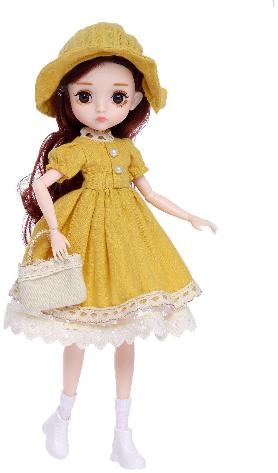 Кукла модная шарнирная «София» в платье, МИКС