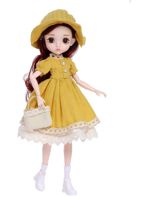 Кукла модная шарнирная «София» в платье, МИКС