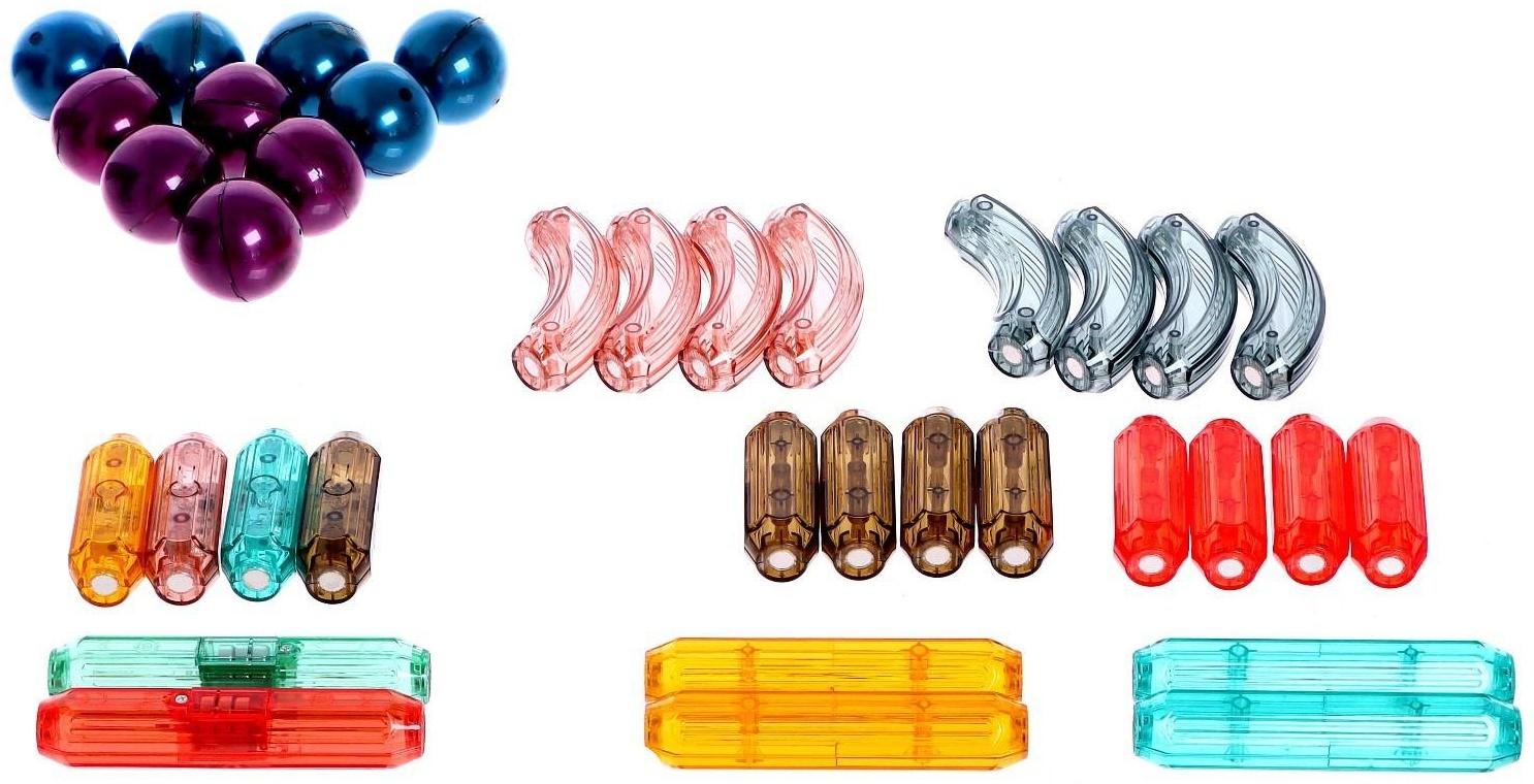 Конструктор магнитный для малышей «Магические палочки», 36 деталей