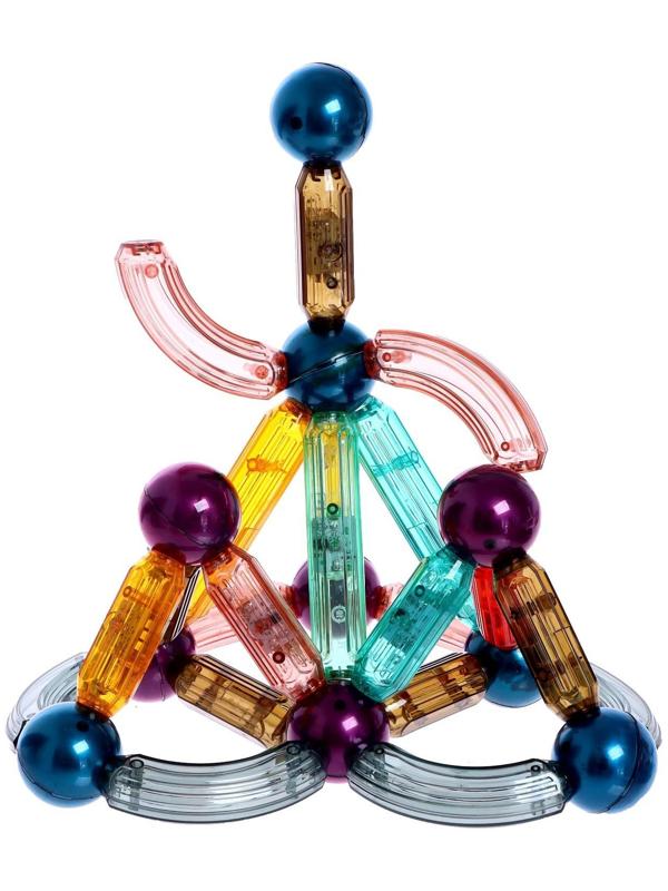 Конструктор магнитный для малышей «Магические палочки», 36 деталей