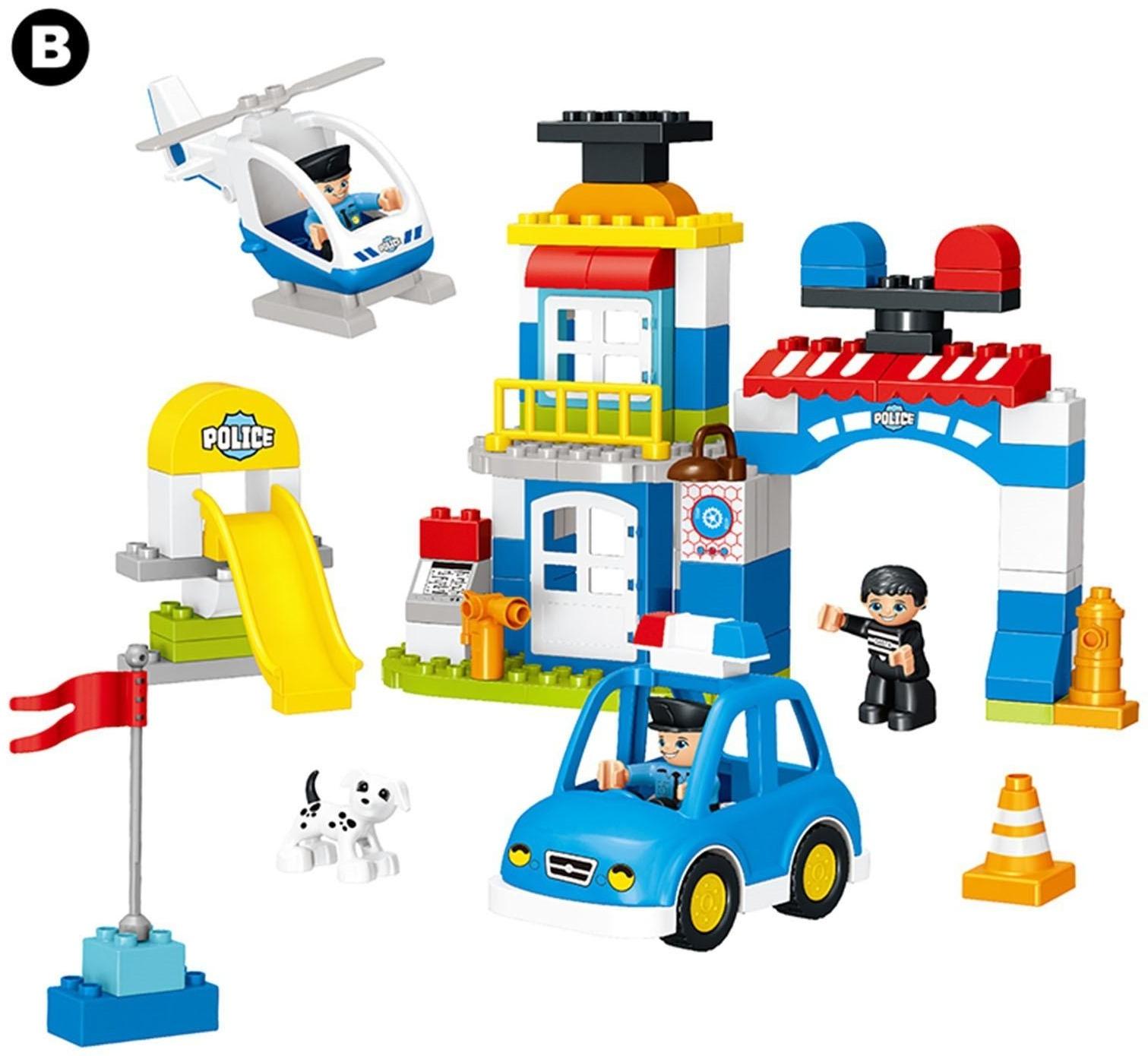 Конструктор «Полицейский участок», 2 варианта сборки, 92 детали