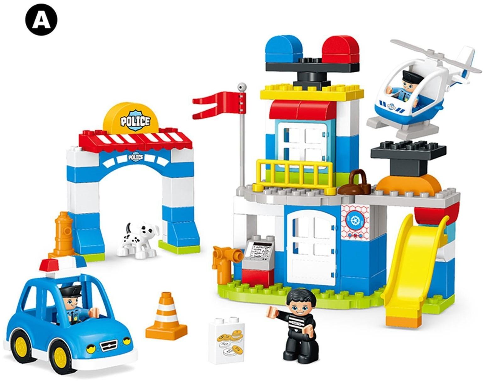 Конструктор «Полицейский участок», 2 варианта сборки, 92 детали