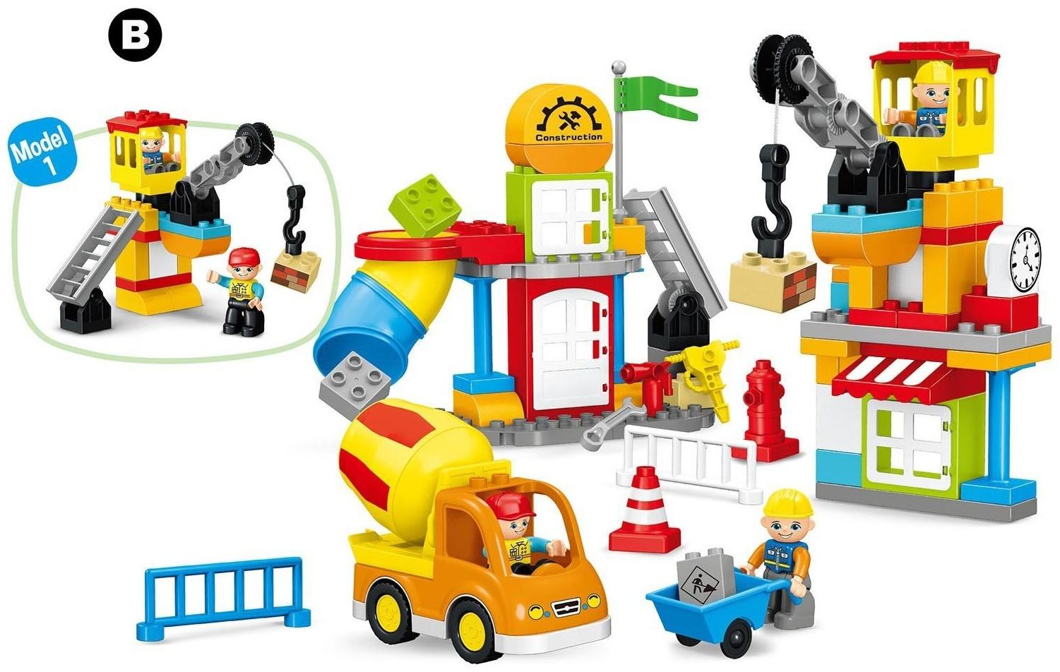 Конструктор «Строительная площадка», 2 варианта сборки, 96 деталей