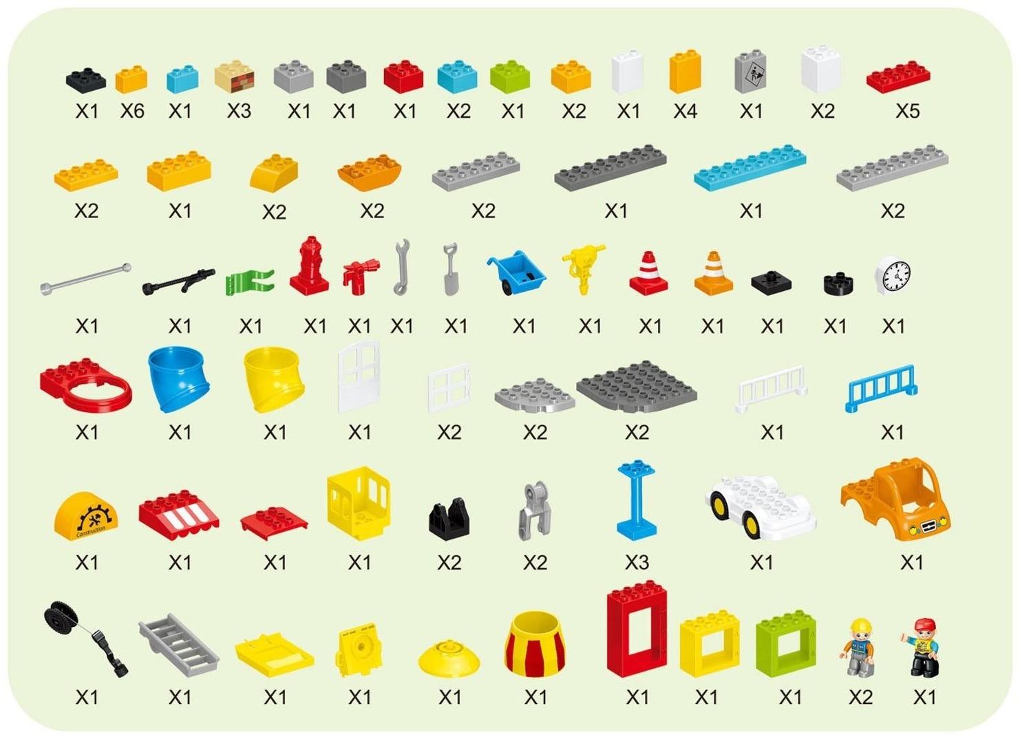Конструктор «Строительная площадка», 2 варианта сборки, 96 деталей