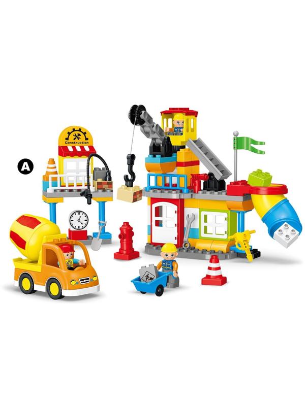 Конструктор «Строительная площадка», 2 варианта сборки, 96 деталей