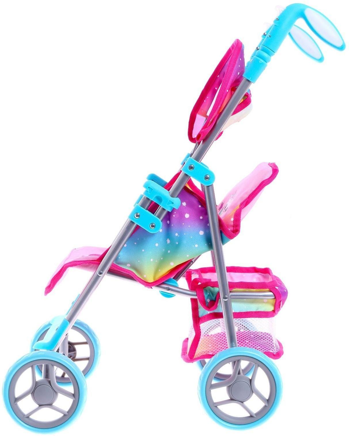 Коляска для кукол летняя, с крышей, металлический каркас