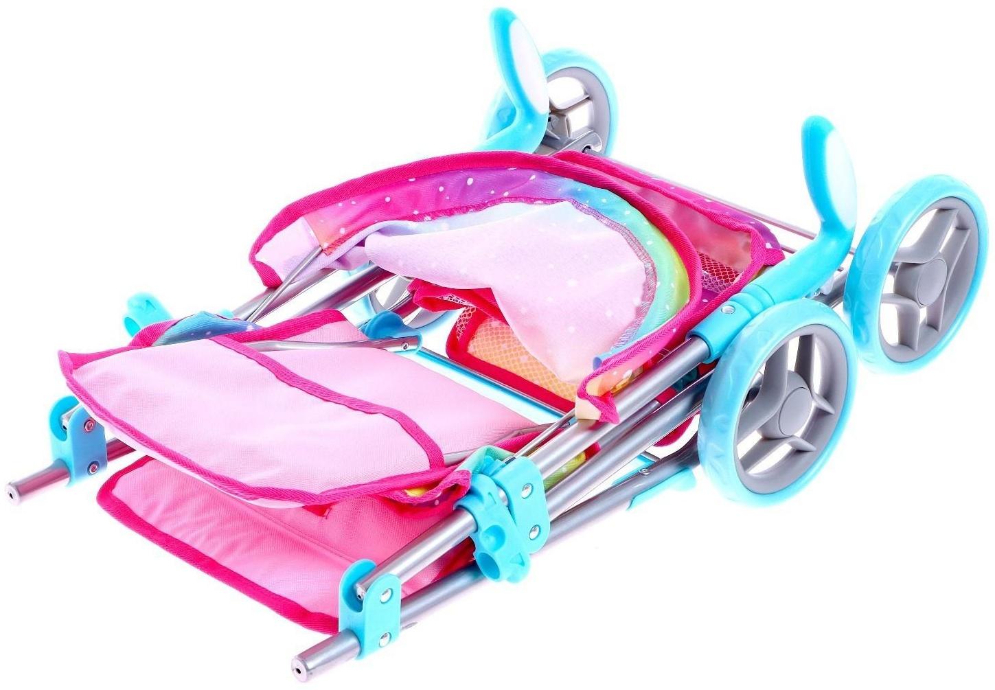 Коляска для кукол летняя, с крышей, металлический каркас