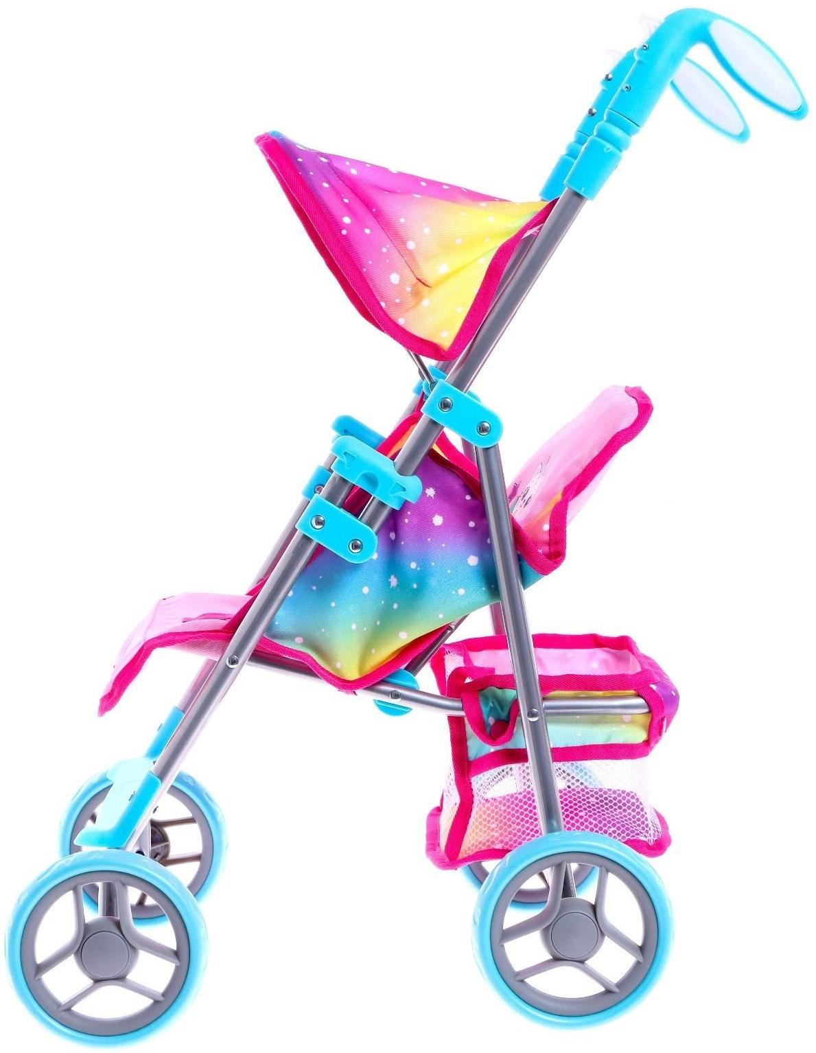 Коляска для кукол летняя, с крышей, металлический каркас