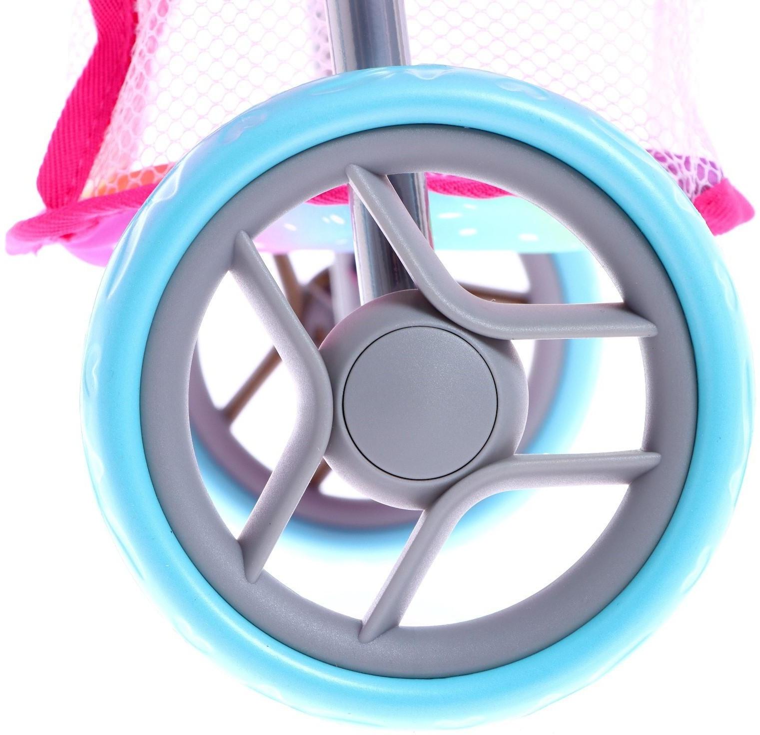 Коляска для кукол летняя, с крышей, металлический каркас