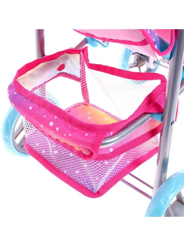 Коляска для кукол летняя, с крышей, металлический каркас