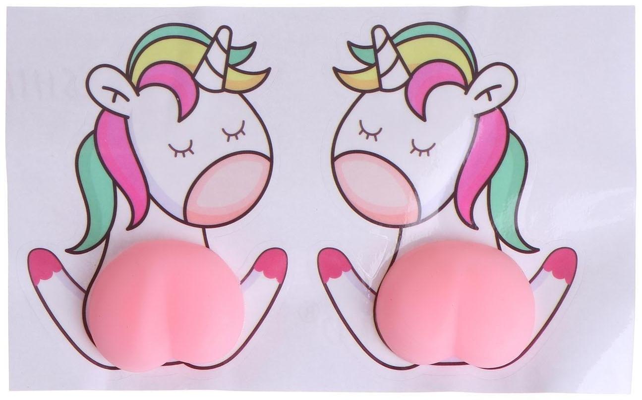 Мялка антистресс «Попка» 7291863 в наборе 2 мялки и наклейки