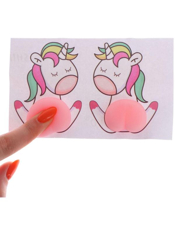 Мялка антистресс «Попка» 7291863 в наборе 2 мялки и наклейки