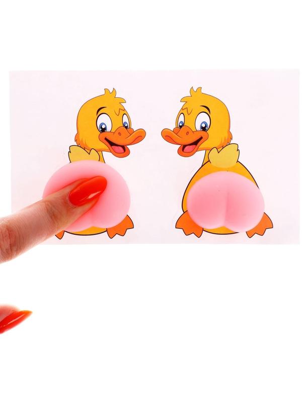 Мялка антистресс «Попка» в наборе 2 мялки и наклейки