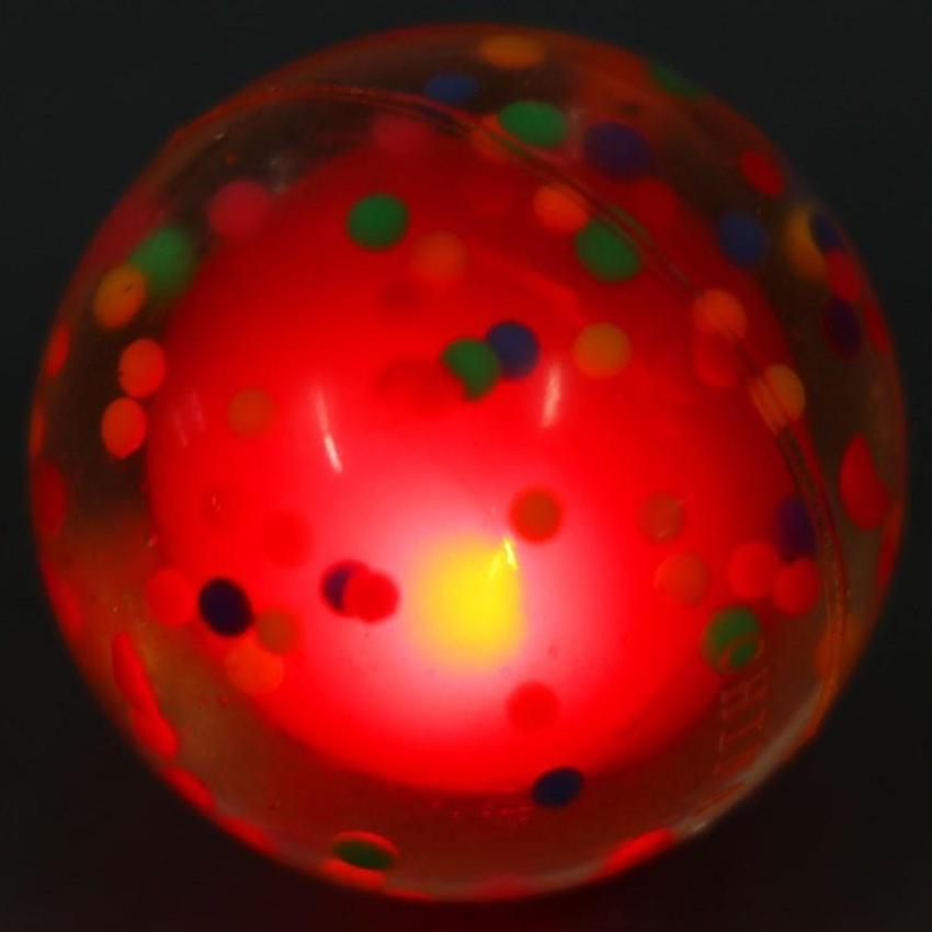 Мячик попрыгунчик каучук «Шарики» 7361155 4,5 см. световой / Микс 1 шт.