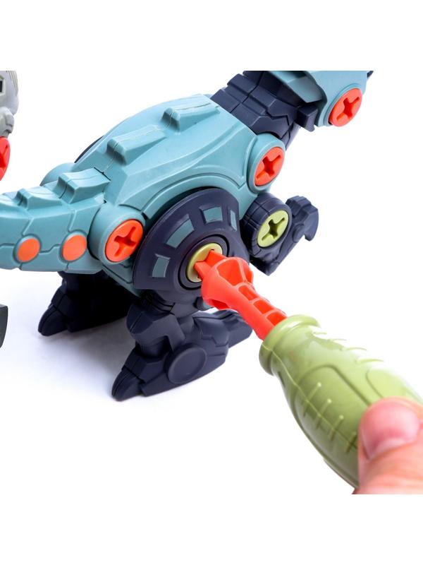 Конструктор винтовой «Мир динозавров», набор 2 штуки, с отвёрткой