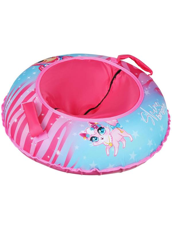 Тюбинг-ватрушка «Девочка», диаметр чехла 80 см, тент/оксфорд