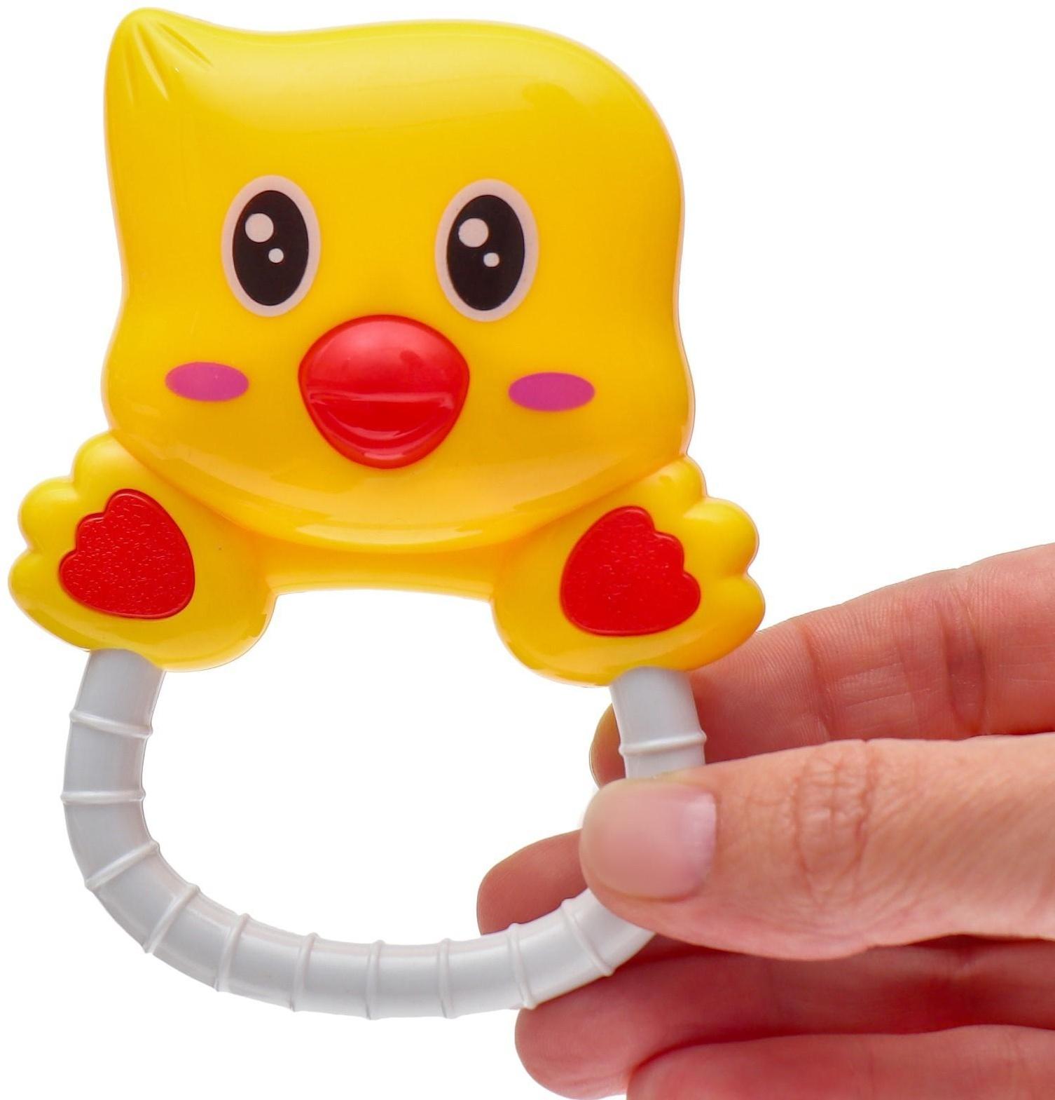 Погремушка «Цыпленок», цвет МИКС