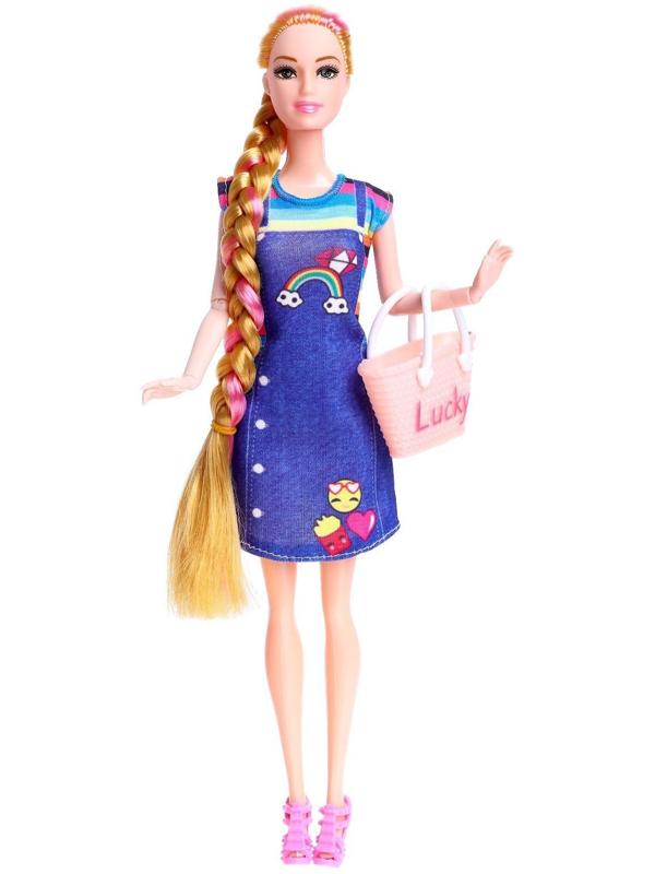 Кукла-модель шарнирная «Алла» в платье, с аксессуарами, МИКС