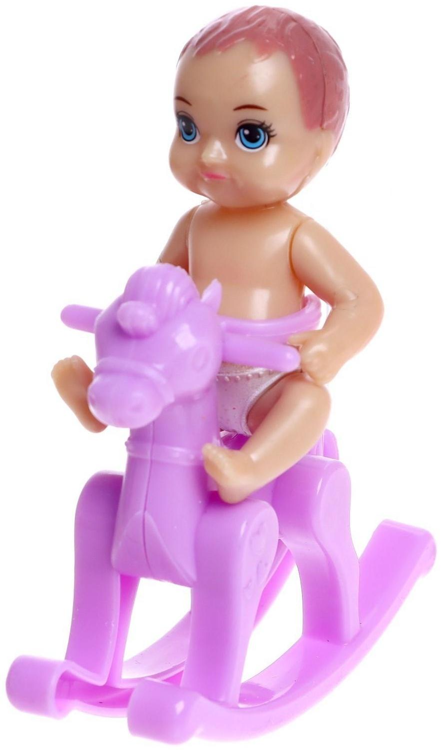 Кукла-модель «Любимая Мама» с малышом, стульчиком и аксессуарами, МИКС